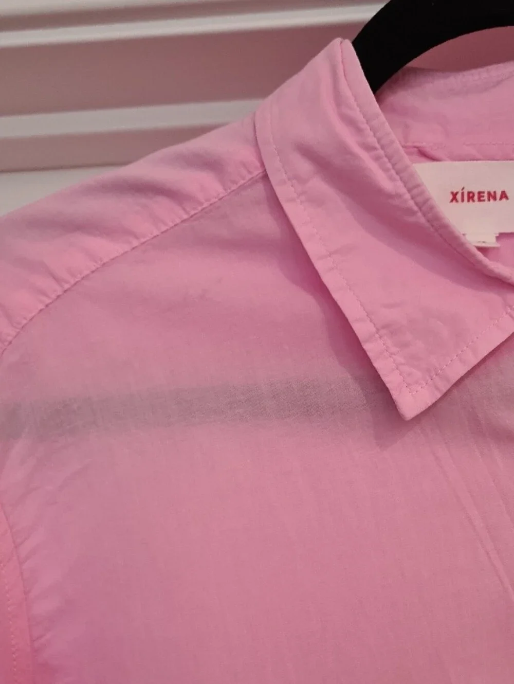 XiRENA 100% Cotton Pink Button-Down Shirt
